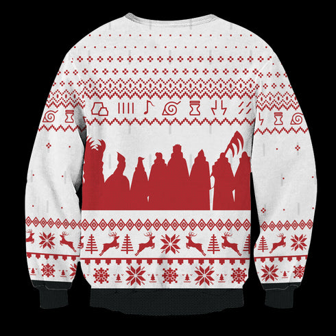 Akatsuki White Christmas Unisex Wool Sweater